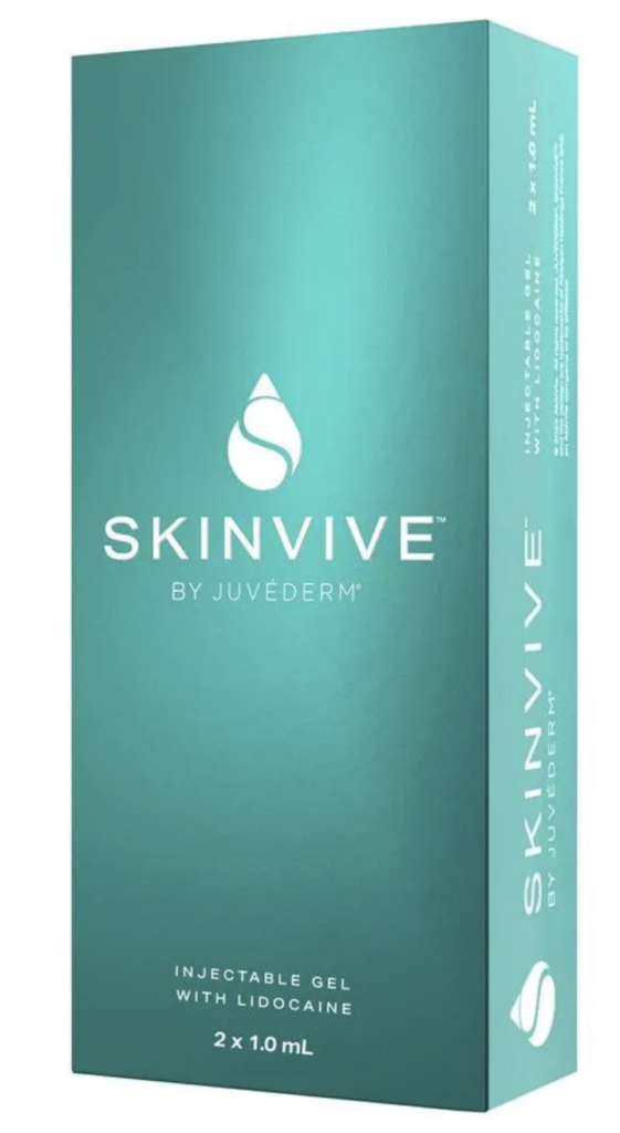 Skinvive by Juvéderm product package.