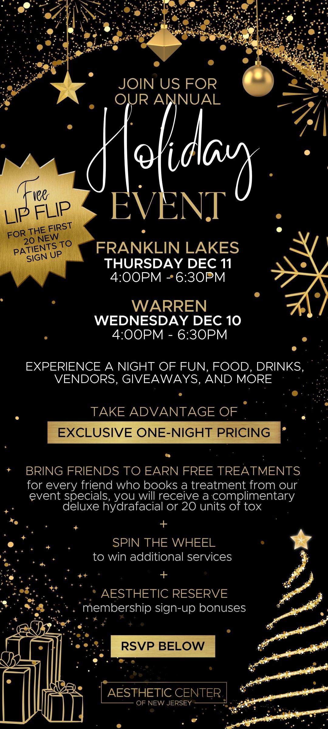 Annual Holiday Event info. Refresh page.