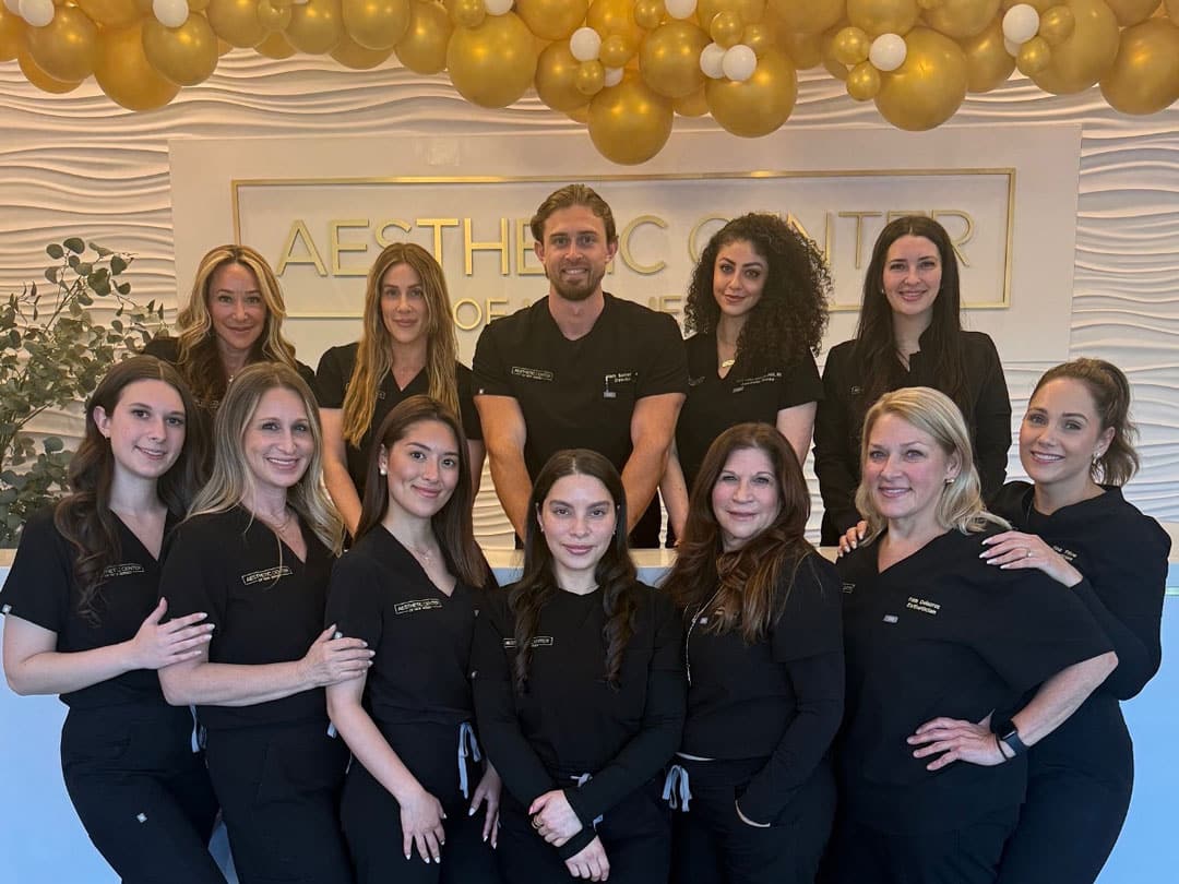 Aesthetic Center of New Jersey team photo. Franklin Lakes & Warren, NJ